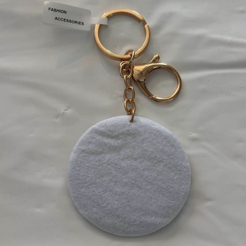 Sparkling Silver & Black Baseball Keychain/Bag Charm - Picture 2 of 3